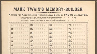 Memory Builder—complete set; Mark Twain’s Memory Builder.